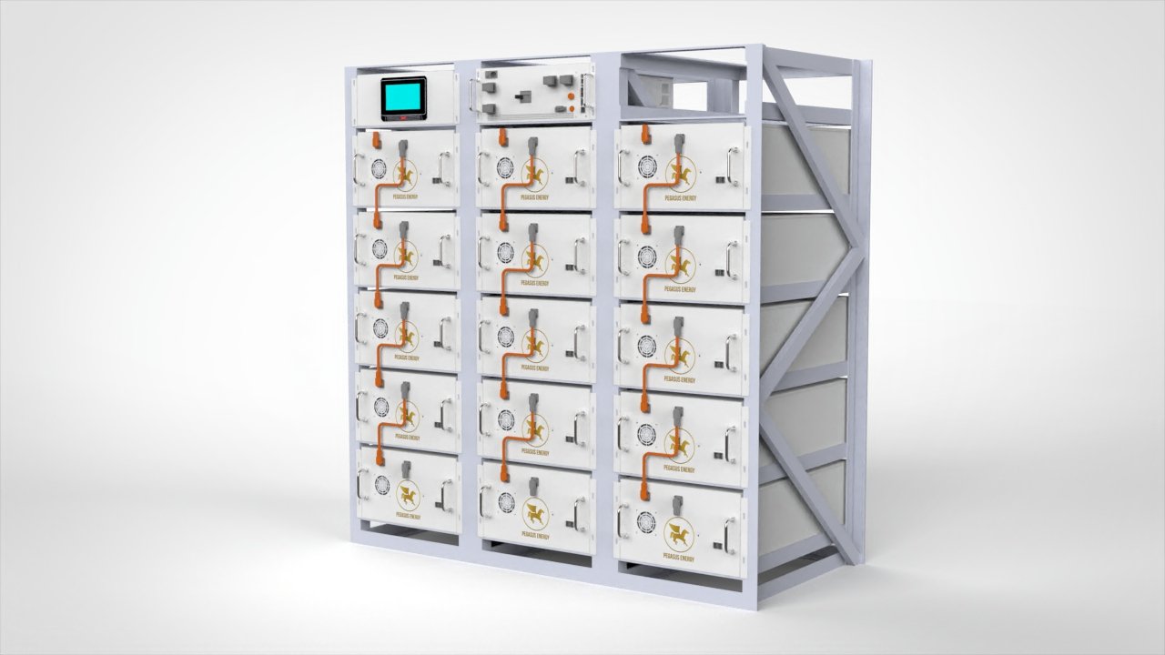 Pegasus Energy high voltage battery rack